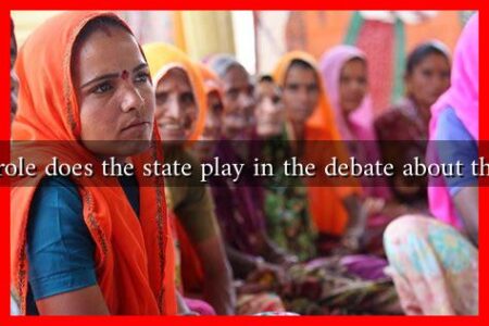 What role does the state play in the debate about the veil?