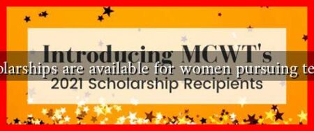 What scholarships are available for women pursuing technology?