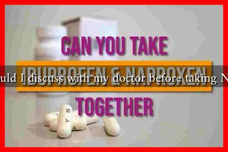 What should I discuss with my doctor before taking Naproxen? What should I discuss with my doctor before taking Naproxen?