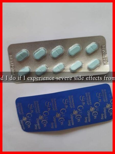 What should I do if I experience severe side effects from Glipizide?