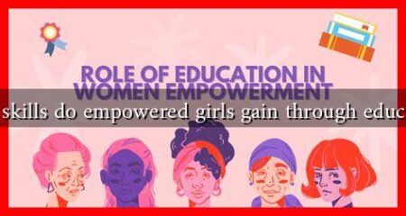 What skills do empowered girls gain through education?