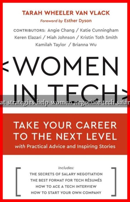 What strategies help women negotiate tech salaries?