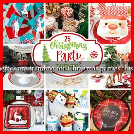 What themes are trending for Christmas parties this season?