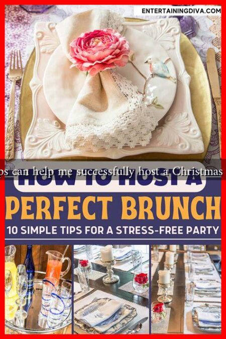 What tips can help me successfully host a Christmas brunch?