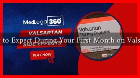 What to Expect During Your First Month on Valsartan What to Expect During Your First Month on Valsartan