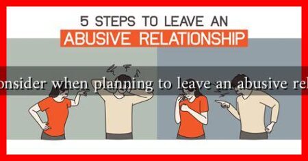 What to consider when planning to leave an abusive relationship?