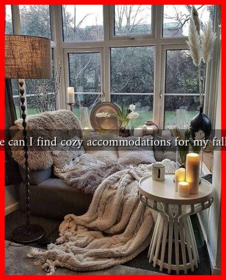 Where can I find cozy accommodations for my fall trip?