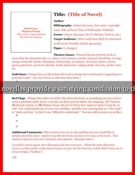 Which novellas provide a satisfying conclusion to the year Which novellas provide a satisfying conclusion to the year