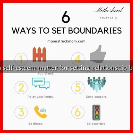 Why does self-esteem matter for setting relationship boundaries