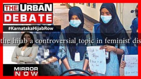 Why is the hijab a controversial topic in feminist discourse?