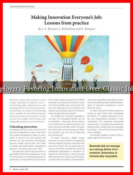 Are Employers Favoring Innovation Over Classic Job Skills?