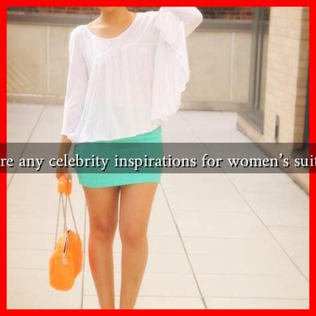 Are there any celebrity inspirations for women's suit styles?