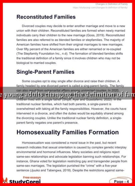 Are young adults changing the definition of family Are young adults changing the definition of family