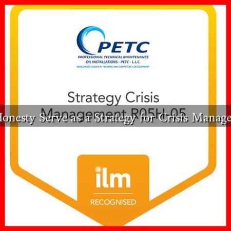 Can Honesty Serve as a Strategy for Crisis Management? Can Honesty Serve as a Strategy for Crisis Management?