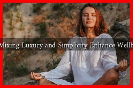 Can Mixing Luxury and Simplicity Enhance Wellbeing?