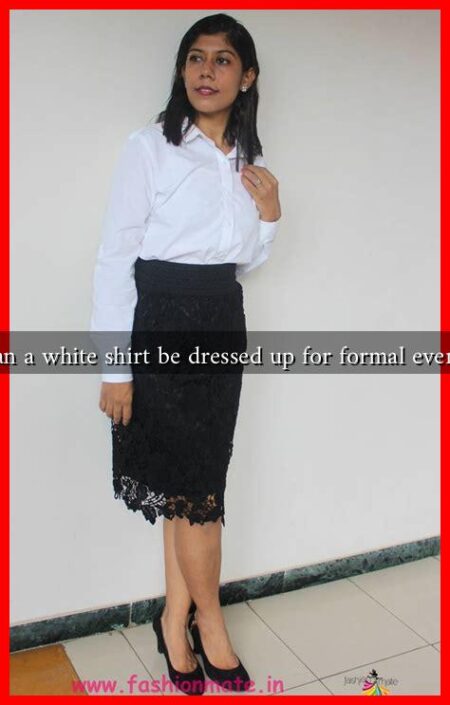 Can a white shirt be dressed up for formal events