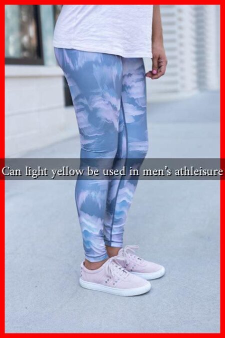 Can light yellow be used in men’s athleisure Can light yellow be used in men's athleisure