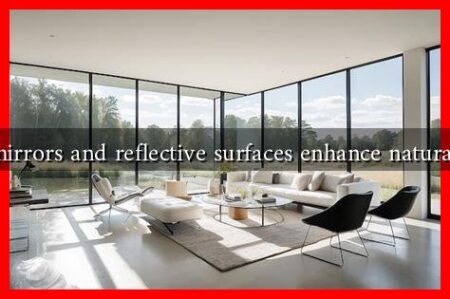Can mirrors and reflective surfaces enhance natural light