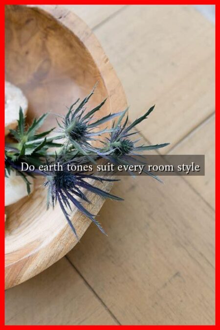 Do earth tones suit every room style