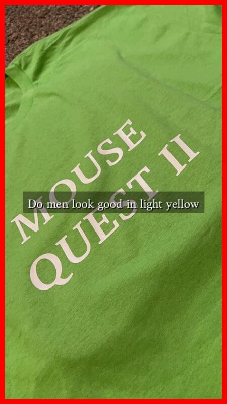 Do men look good in light yellow