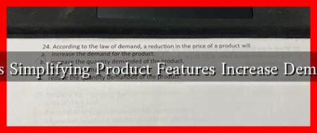 Does Simplifying Product Features Increase Demand?