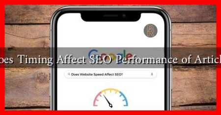 Does Timing Affect SEO Performance of Articles