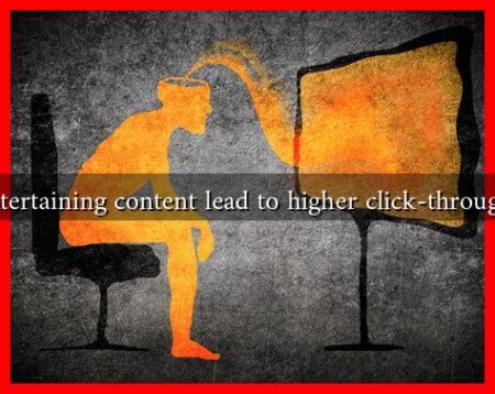 Does entertaining content lead to higher click-through rates?