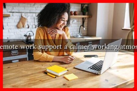 Does remote work support a calmer working atmosphere?