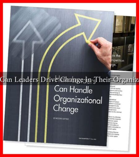 How Can Leaders Drive Change in Their Organizations