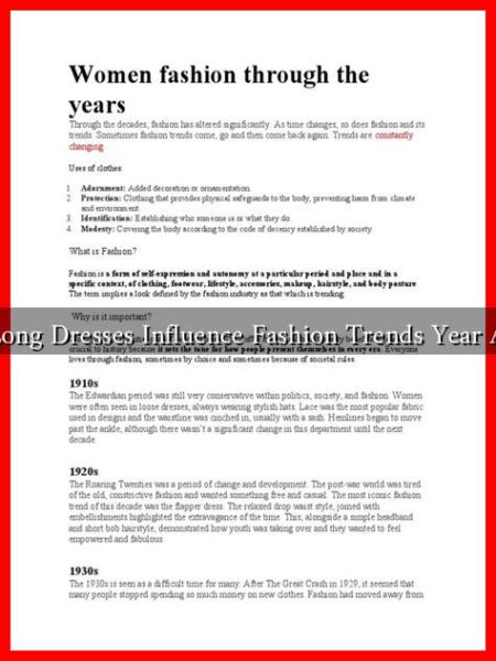 How Do Long Dresses Influence Fashion Trends Year After Year?