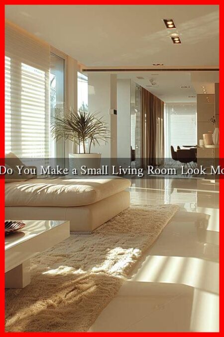 How Do You Make a Small Living Room Look Modern?
