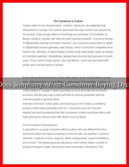 How Does Simplicity Affect Consumer Buying Decisions?