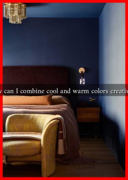 How can I combine cool and warm colors creatively?