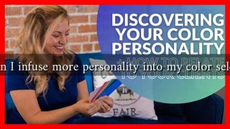 How can I infuse more personality into my color selections?