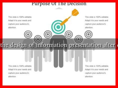 How can the design of information presentation alter decisions?