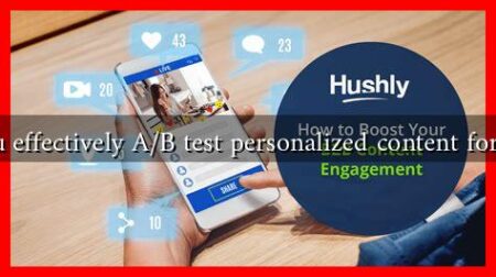 How can you effectively A/B test personalized content for engagement