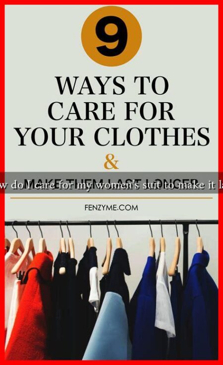 How do I care for my women's suit to make it last?