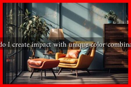 How do I create impact with unique color combinations?