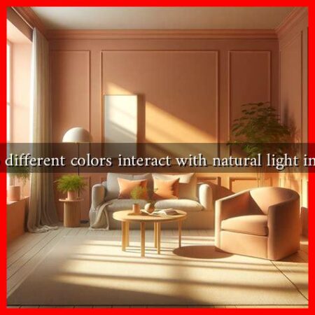 How do different colors interact with natural light in a room