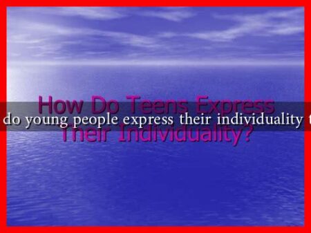 How do young people express their individuality today