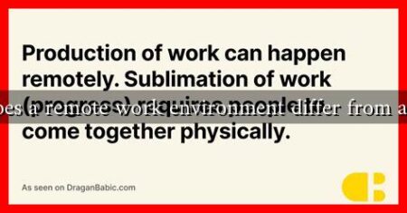 How does a remote work environment differ from an office How does a remote work environment differ from an office