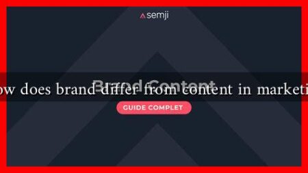 How does brand differ from content in marketing