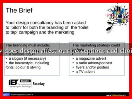 How does design affect our perceptions and choices?
