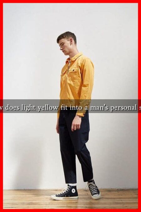 How does light yellow fit into a man's personal style