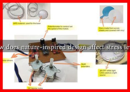How does nature-inspired design affect stress levels
