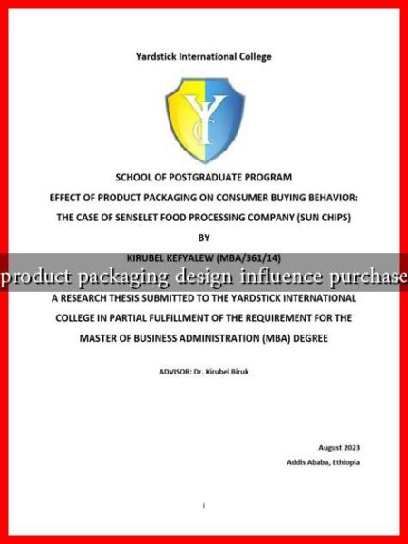 How does product packaging design influence purchase decisions?