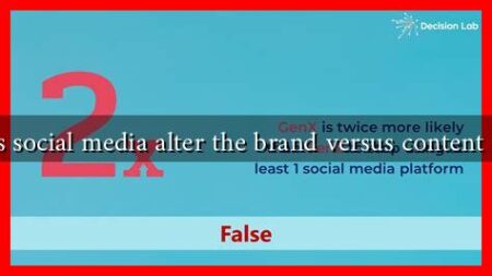 How does social media alter the brand versus content landscape