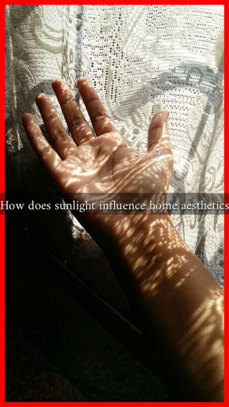 How does sunlight influence home aesthetics