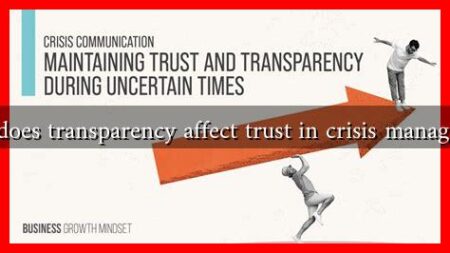 How does transparency affect trust in crisis management