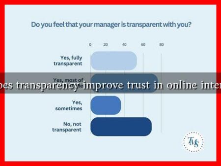 How does transparency improve trust in online interactions